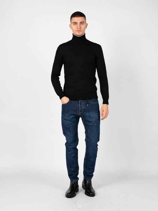 Xagon Man Pullover Turtleneck Men's Black - Image 2
