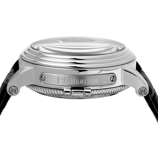 Heritor Automatic Legacy Leather-Band Watch w/Day/Date
