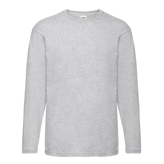 Fruit of the Loom Mens Valueweight Heather Long-Sleeved T-Shirt (Heather Grey) - Image 1