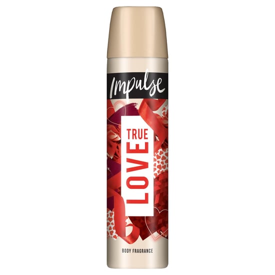 Impulse Body Spray Deodorant True Love Made w/ Blend of Natural Scents 75ml - Image 1