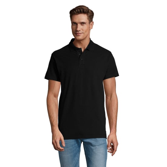 SOLS Mens Spring II Polo Shirt (Black) - Image 1