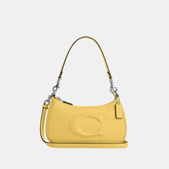 Teri Shoulder Bag with Leather Strap with Debossed Sculpted C