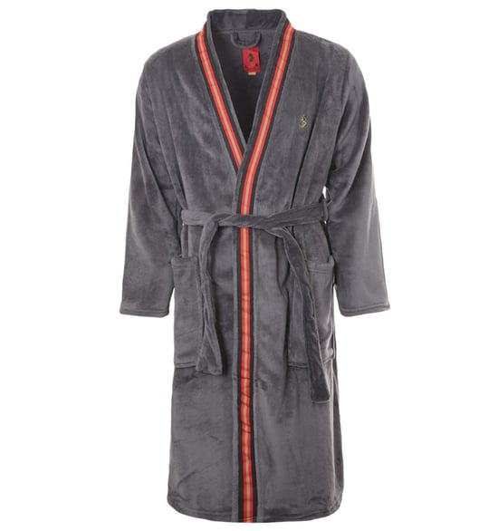 Luke 1977 The Saint Dressing Gown Robe - Charcoal - Image 1