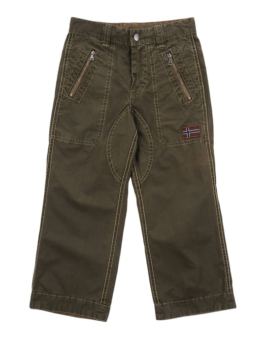 TROUSERS Napapijri Military green Boy Cotton