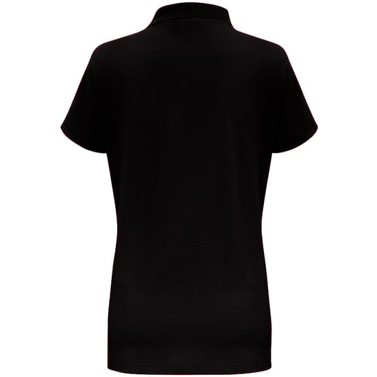 Asquith & Fox Womens/Ladies Short Sleeve Contrast Polo Shirt (Black/ Red) - Image 2