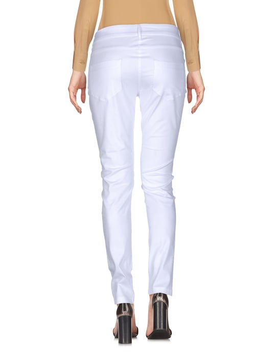 La Kore White Cotton Trousers