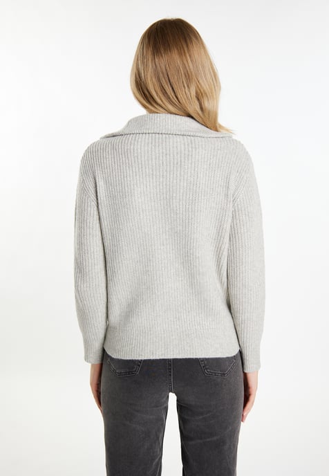 Dreimaster Vest Dames grijs melange - Image 4