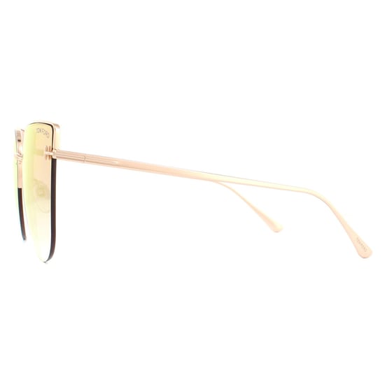 Tom Ford Sunglasses Ingrid-02 FT0652 33Z Gold Pink Purple Gradient Mirror - Image 3