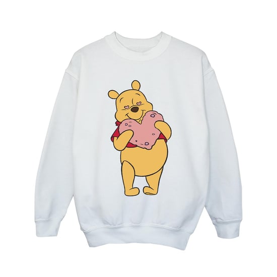 Disney Girls Winnie The Pooh Heart Eyes Sweatshirt (White)