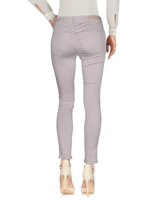 Siviglia Light Grey Cotton Tapered Leg Trousers