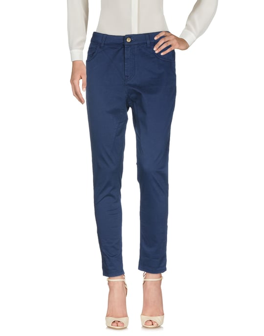 Trousers Women's Manila Grace Denim Blue Cotton