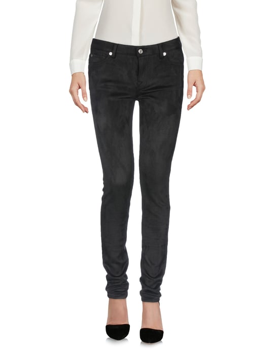 7 For All Mankind Black Slim Trousers