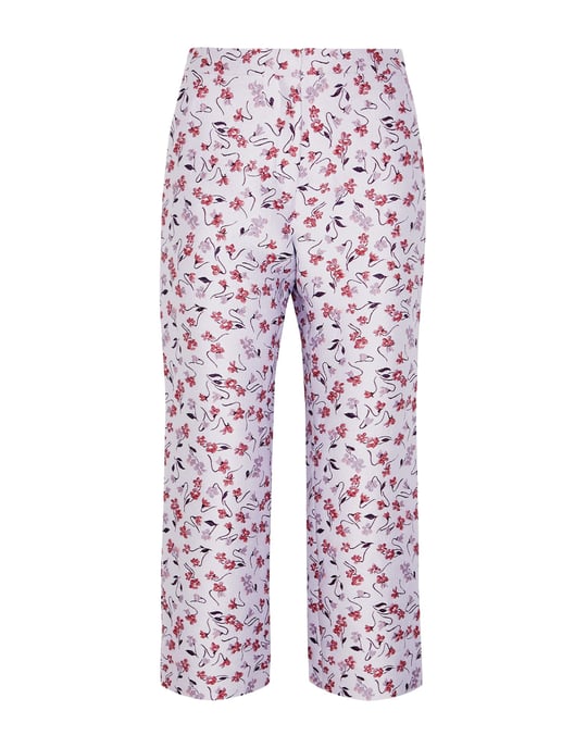 Altuzarra Lilac Floral Jacquard Tailored Trousers