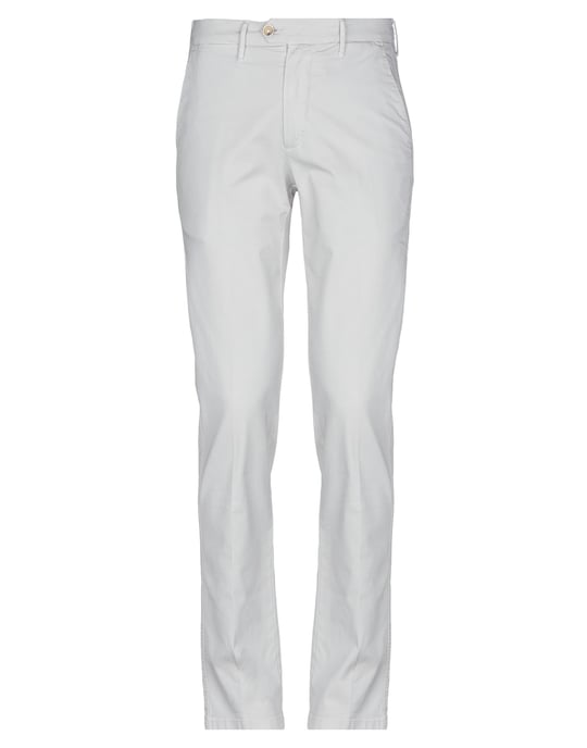 Oaks Light Grey Cotton Tapered Leg Chino Trousers