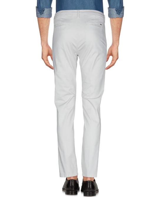 Oaks Light Grey Cotton Tapered Leg Chino Trousers