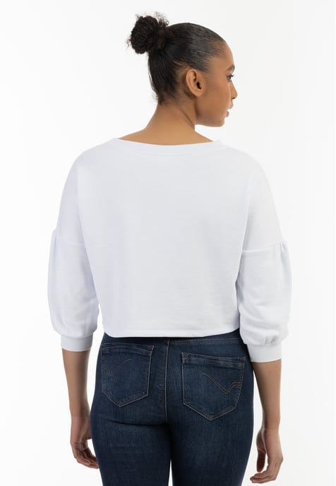 Mymo Sweatshirt Dames wit - Image 4