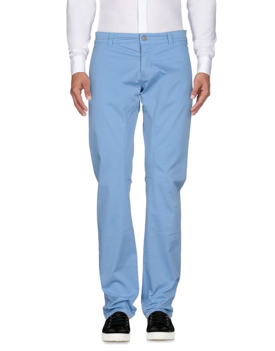 Siviglia Sky Blue Cotton Trousers