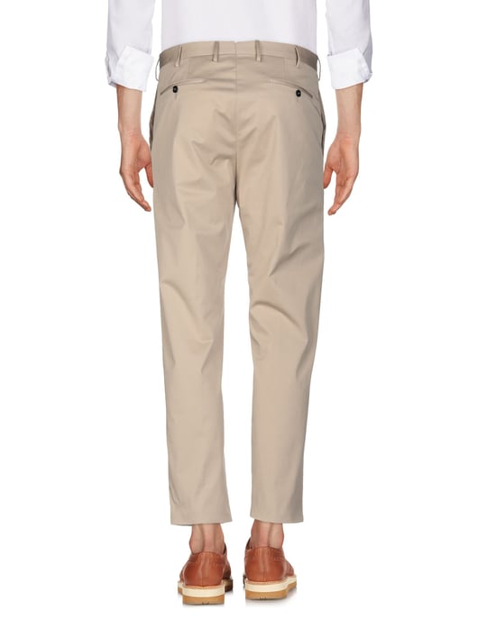 PT01 Beige Cotton Regular Fit Trousers