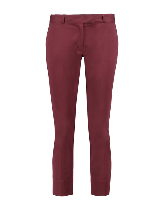 Joseph Maroon Cotton Chino Trousers