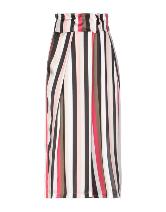 Annarita N Twenty 4H Pink Stripe High Waisted Wide Leg Trousers