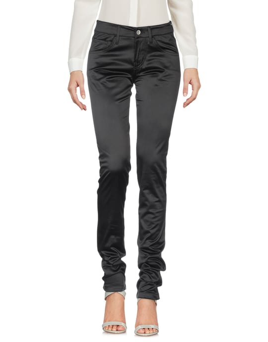 Fornarina Black Satin Tapered Leg Trousers