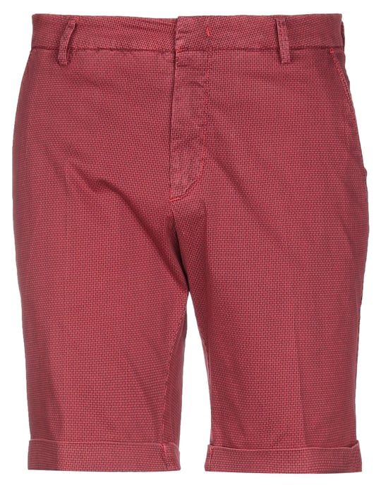 Michael Coal Red Cotton Shorts