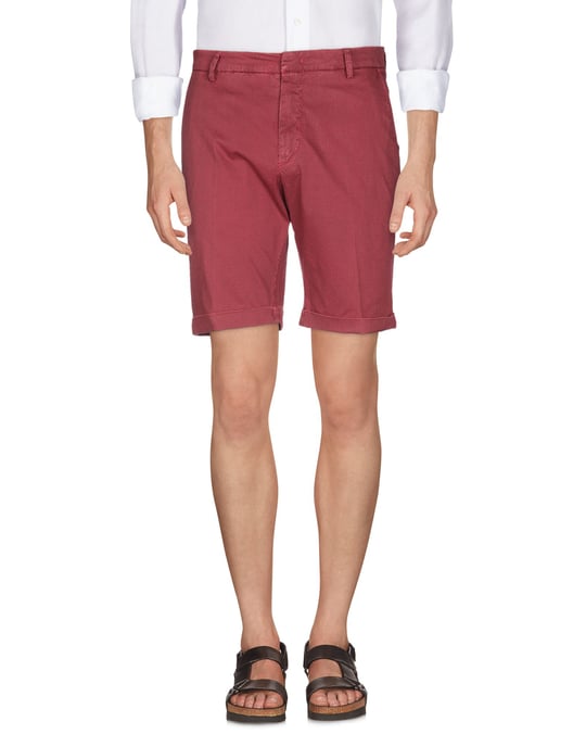Michael Coal Red Cotton Shorts