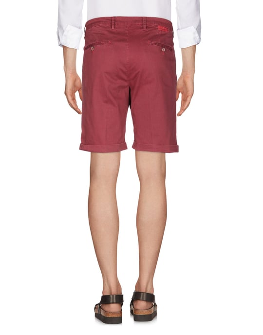 Michael Coal Red Cotton Shorts