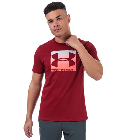 Men's Under Armour UA Boxed Sportstyle T-Shirt in Red