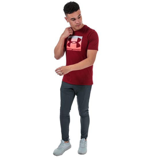 Men's Under Armour UA Boxed Sportstyle T-Shirt in Red