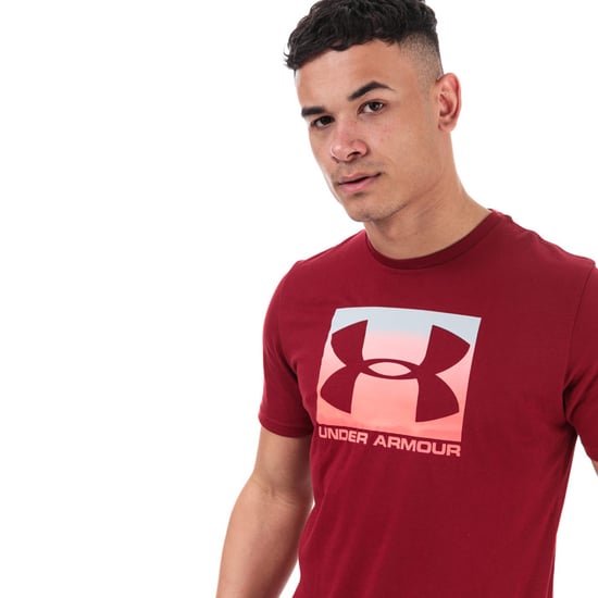 Men's Under Armour UA Boxed Sportstyle T-Shirt in Red
