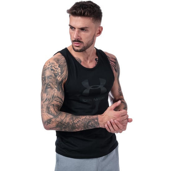 Men's Under Armour Sportstyle Logo Tank Vest in Black - Image 1