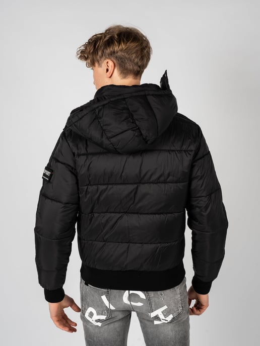 Plein Sport Padded Taped Sleeve Black Jacket