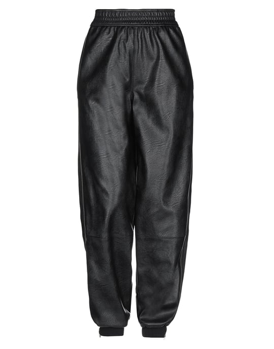 Stella McCartney Black Faux Leather Trousers