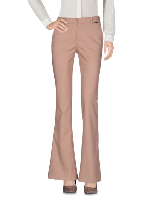 Nenette Pale Pink Cotton Straight Leg Trousers