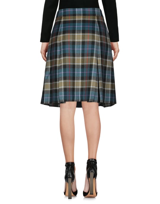 Alberta Ferretti Green Virgin Wool Skirt