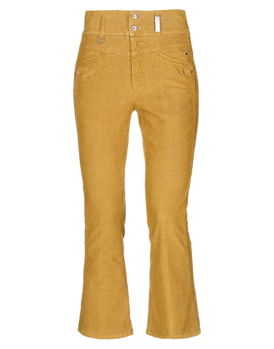 Trousers High By Claire Campbell Ochre Women's Cotton