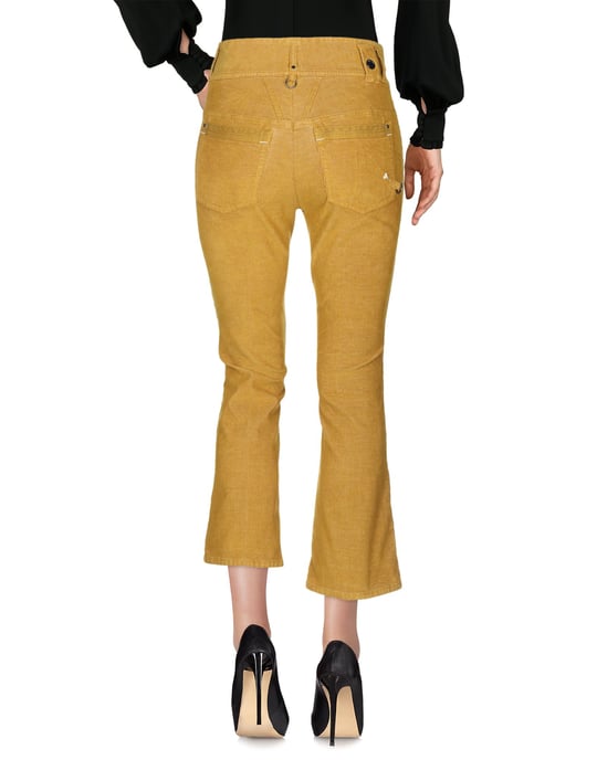 Trousers High By Claire Campbell Ochre Women's Cotton