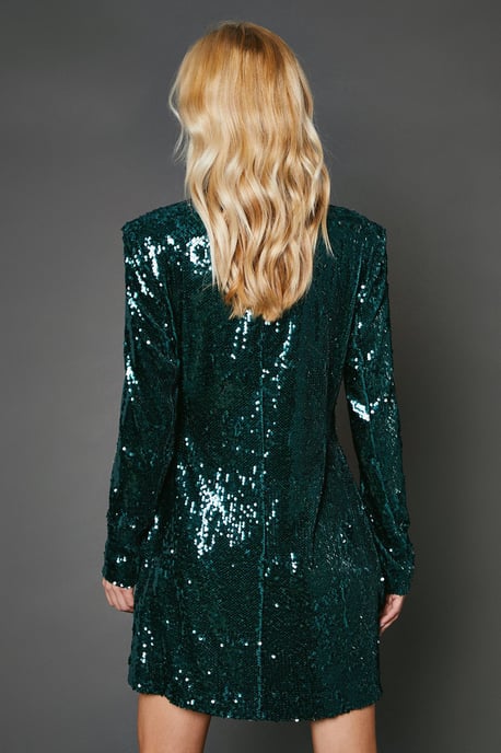 Sequin Blazer Dress