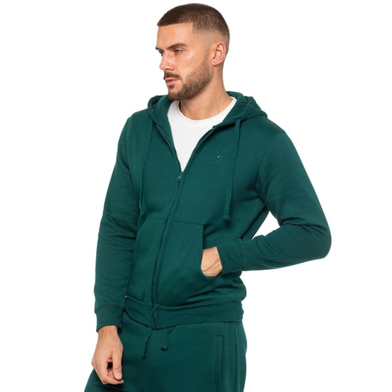 Enzo | Heren Zip Hoodie - Groen - Image 2