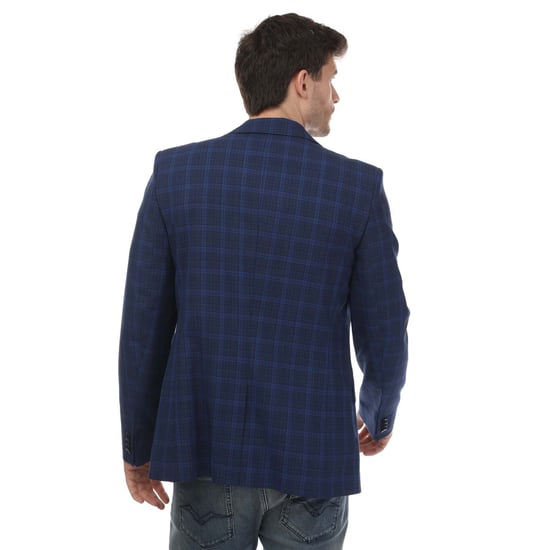 Men's Ted Baker Apolloj Slim Fit Wool Silk Blazer Jacket in Blue