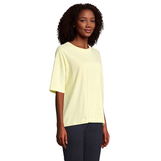 SOLS Womens/Ladies Boxy Oversized T-Shirt (Light Yellow) - Image 3