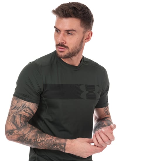 Men's Under Armour Raid Graphic T-Shirt in Green - Image 4