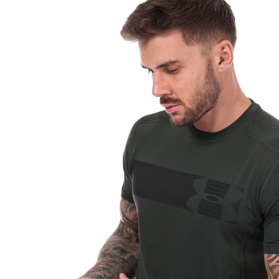 Men's Under Armour Raid Graphic T-Shirt in Green - Image 6