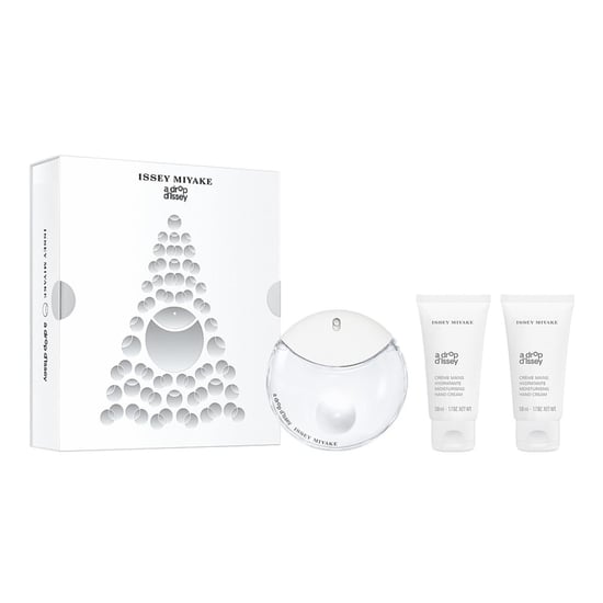 Issey Miyake A Drop D'issey 50ml EDP, 2 x 50ml Hand Cream Gift Set
