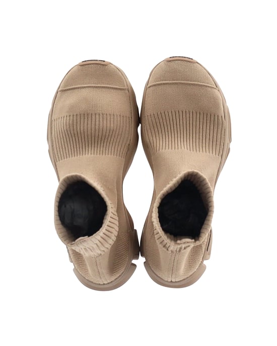 Balenciaga 3.0 Sock Sneakers in Beige Polyester - Image 4
