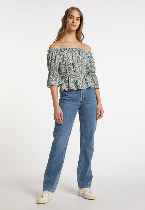 Mymo Blouse Dames Blauw Veelkleurig - Image 2