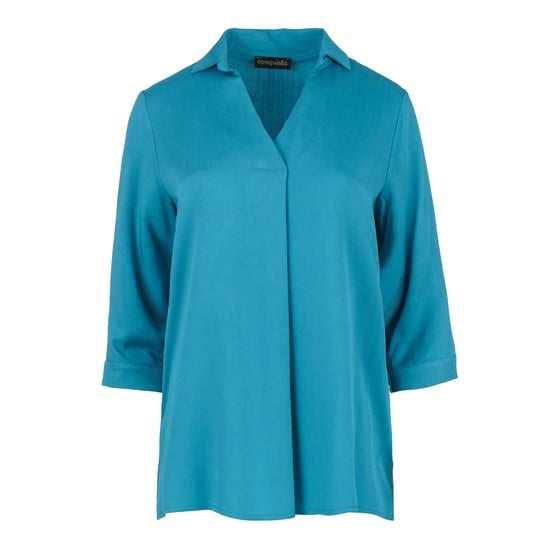 Turquoise V Hals Top - Image 1