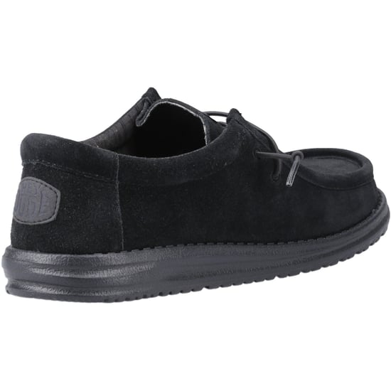 HEYDUDE Wally Suede Heren Zwart Bootschoenen - Image 2