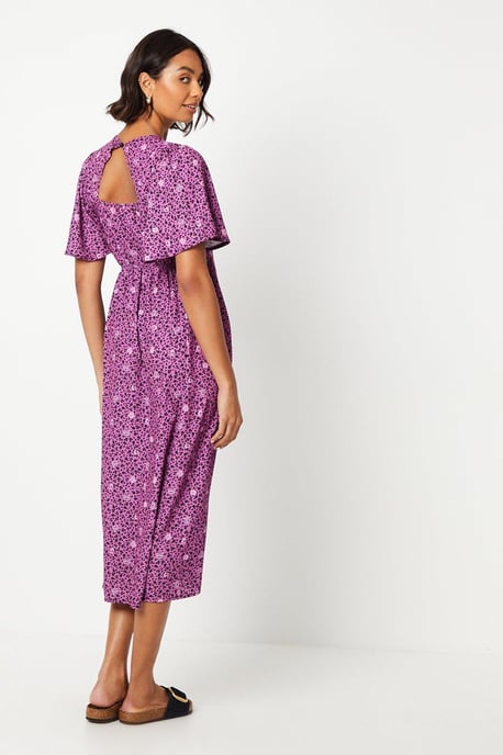 Purple Floral Margot Dress